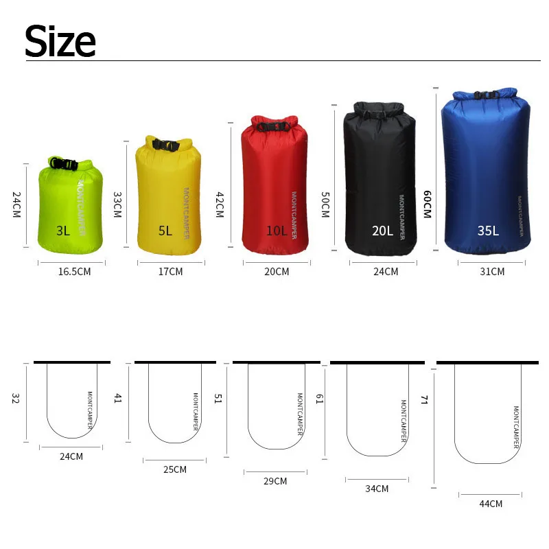 Karung Kering Ultraringan 3/5/ - Dry Bag Roll Top ulasan dan harga