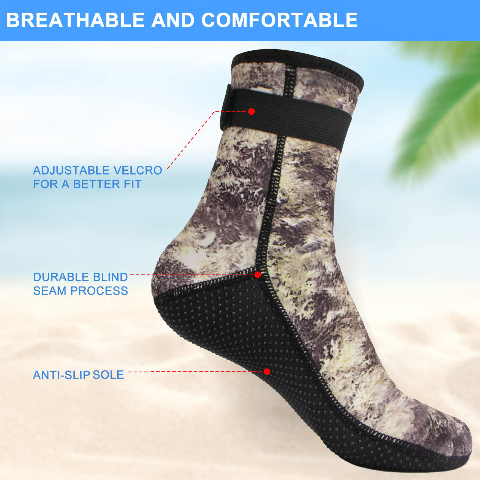 Kaus Kaki Air Neoprene 3Mm Kau - Wetsuit 3Mm Neoprene ulasan dan harga